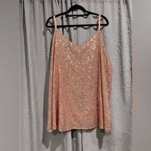 Sequin Rose-gold Tank